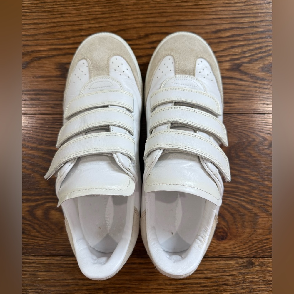 Isabel Marant “Beth” sneakers in white and off white